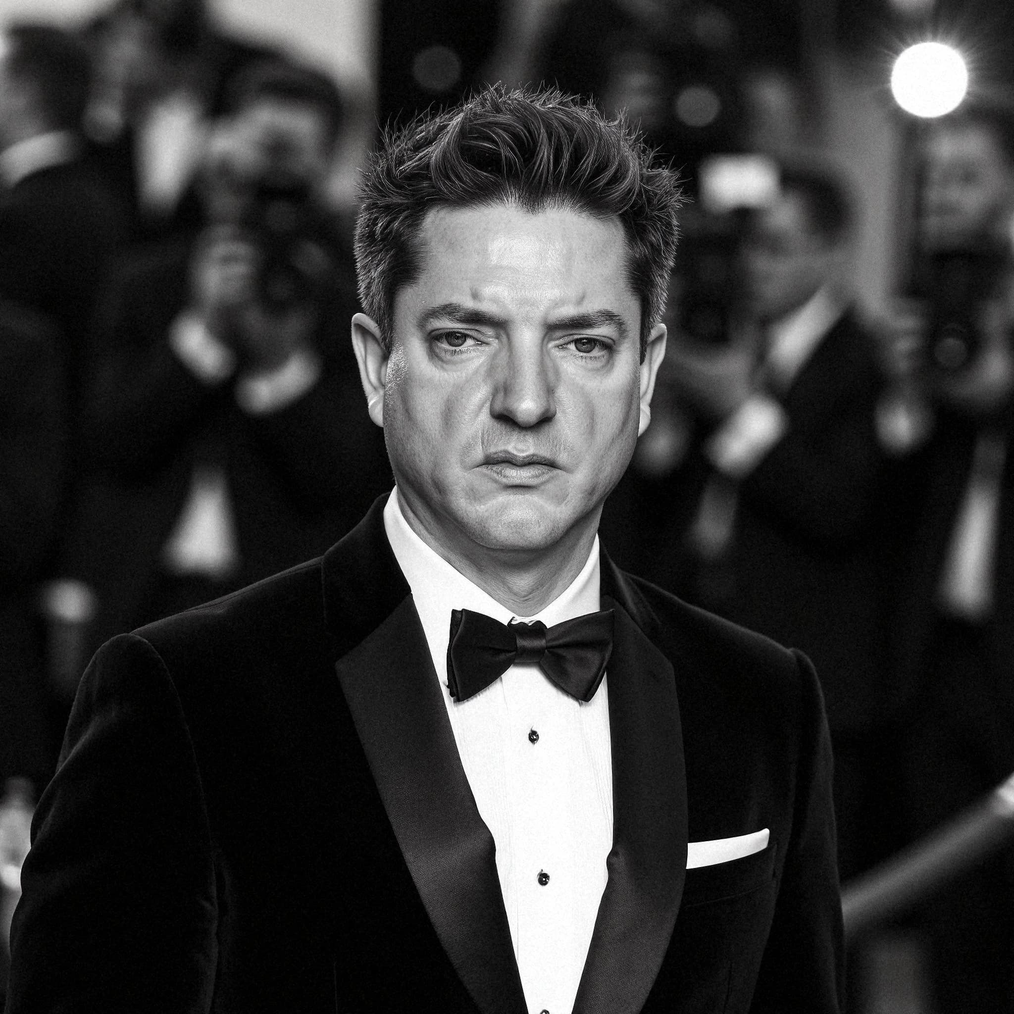 Professional headshot example: Man Event Black Tuxedo Serious 2 — LinkedInHeadshots.ai