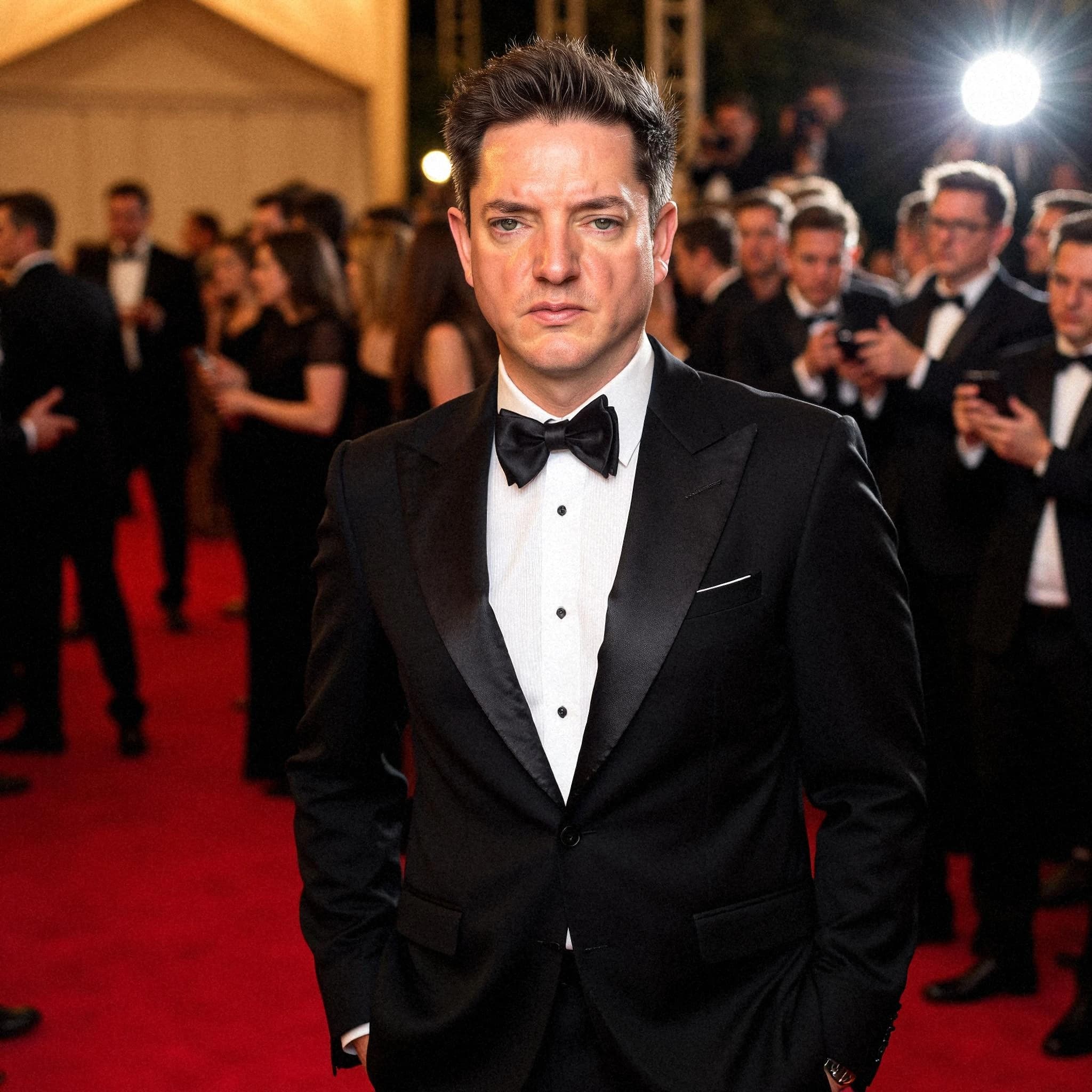 Professional headshot example: Man Event Black Tuxedo Standing 2 — LinkedInHeadshots.ai