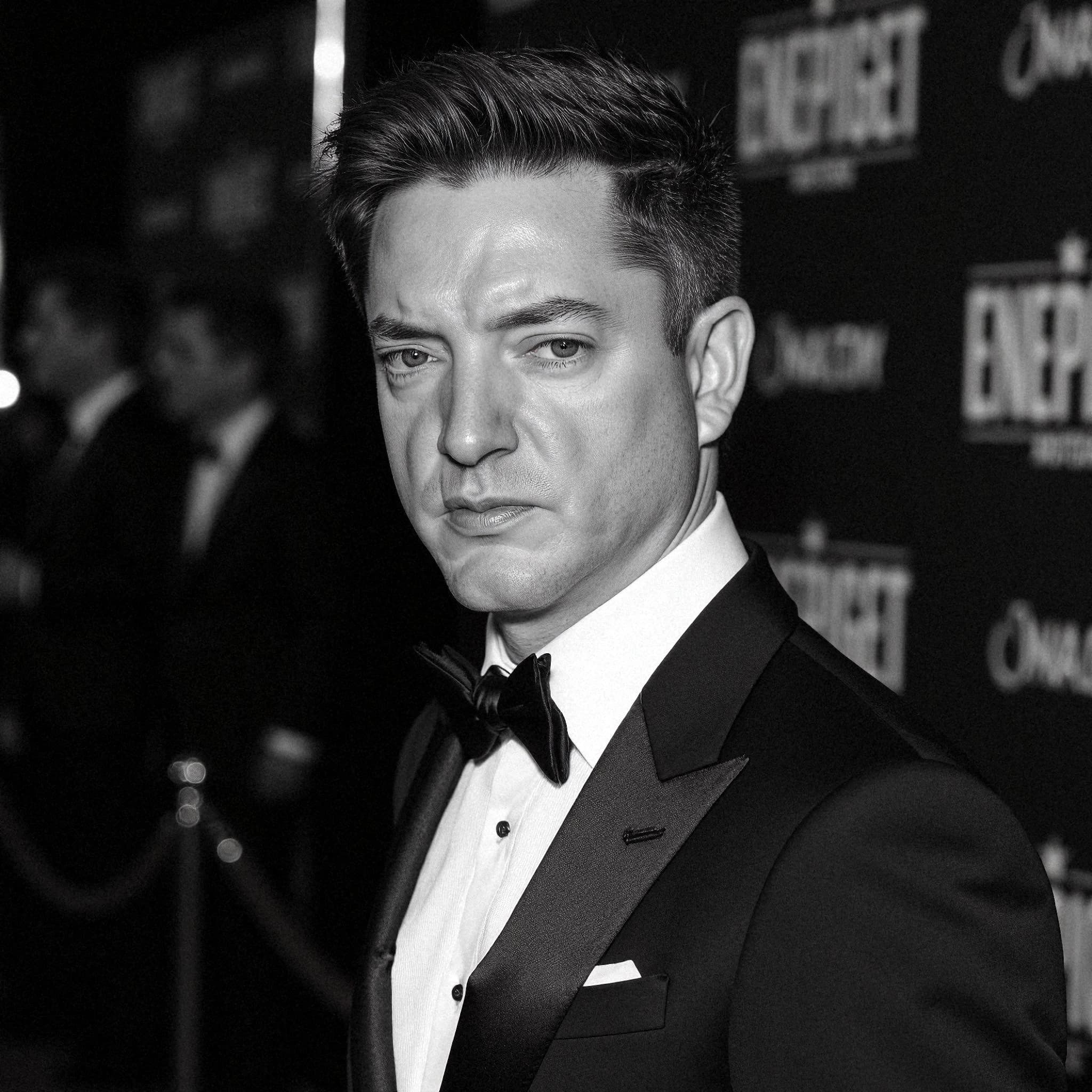 Professional headshot example: Man Event Tuxedo Serious Expression — LinkedInHeadshots.ai